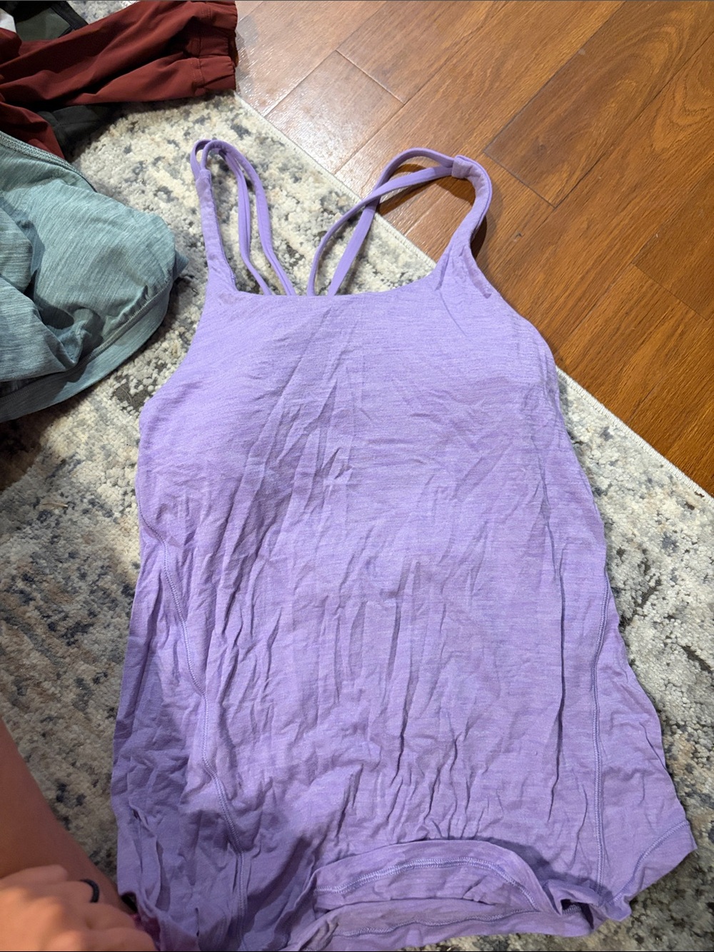 Purple Strappy Women's Tank Top -